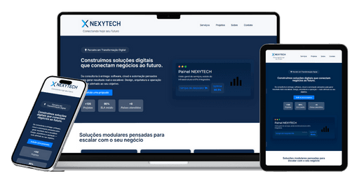 mockup de case institucional